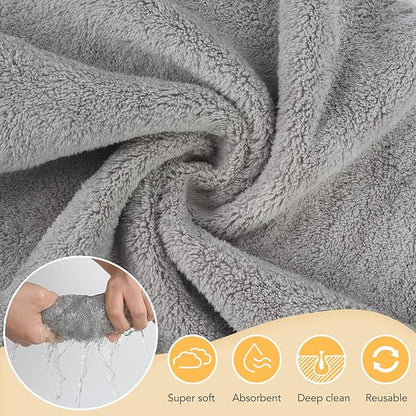 SUNLAND Microfiber Face Cloth Reusable Makeup Remover Facial Cleansing Towel