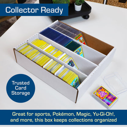 BCW Monster Box - 2ct Trading Card Storage Box | Holds 3200 Cards | Sports & TCG Card Organizer