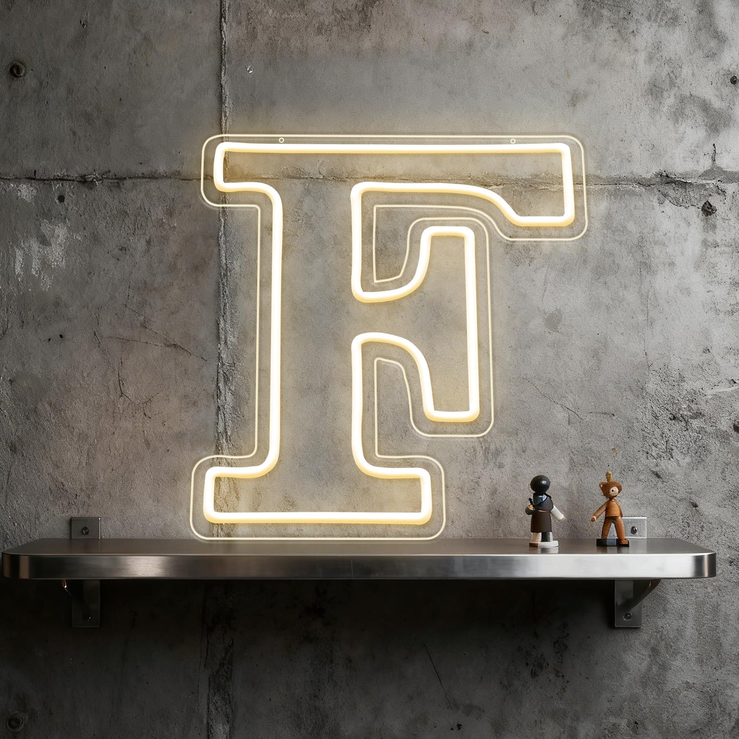 RumonZS Light Up Letters F LED Letters Lights Neon Sign 26 Alphabet 11.4"Decorative Lighted Alphabet for Wedding Party Birthday Bar Christmas Home Decor Letter Lights (Warm White)