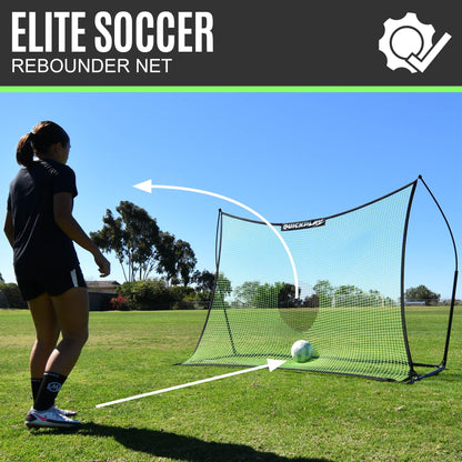 QUICKPLAY Spot Target TEKKERS Soccer Rebounder (8x6') | Perfect for Team or Solo Soccer Training | Ideal Soccer Training Equipment for Passing, Receiving, and Trapping Practice
