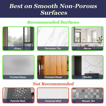 SOCONT Heavy Duty Vacuum Suction Cup Hooks, Matte Black Plated Polished Super Suction for Kitchen Bathroom, 2 Pack