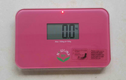 NewlineNY Auto Step On Super Mini Travel Bathroom Digital Scale, 5.25" x 8.5" SBB0638SM (Strawberry Ice)