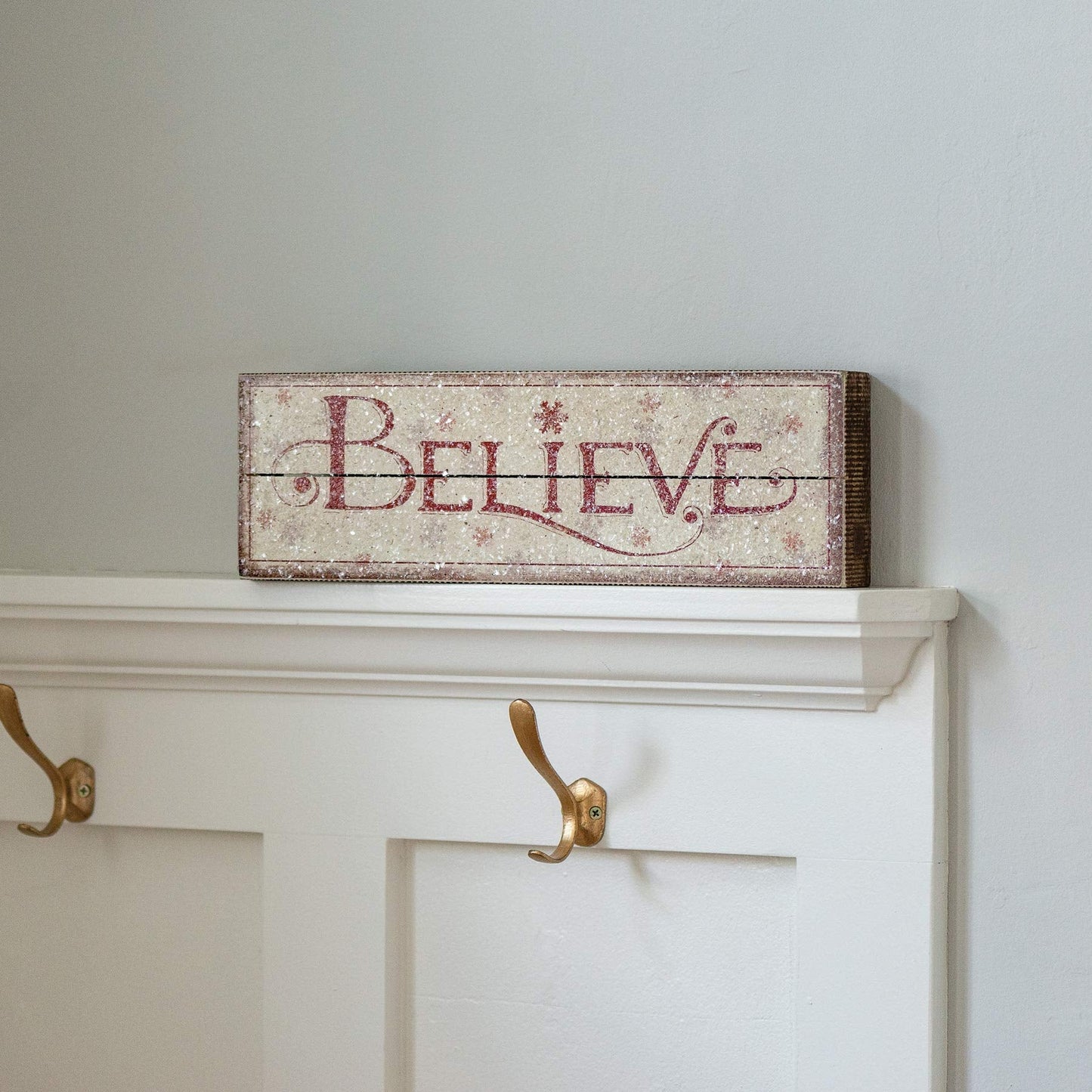 Primitives by Kathy Nordic Box Sign, Believe