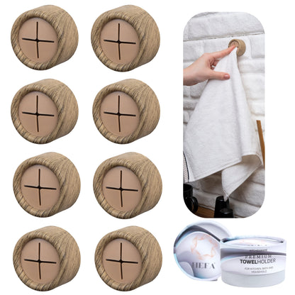 HEFA Towel Hooks, Towel Holder, Dish Towel Holder, Kitchen Organization, Kitchen Towel Hook, Kitchen Towel Holder, Hand Towel Holder, Kitchen Gadgets, Kitchen Essentials, Bathroom Accessories, 4 Pack