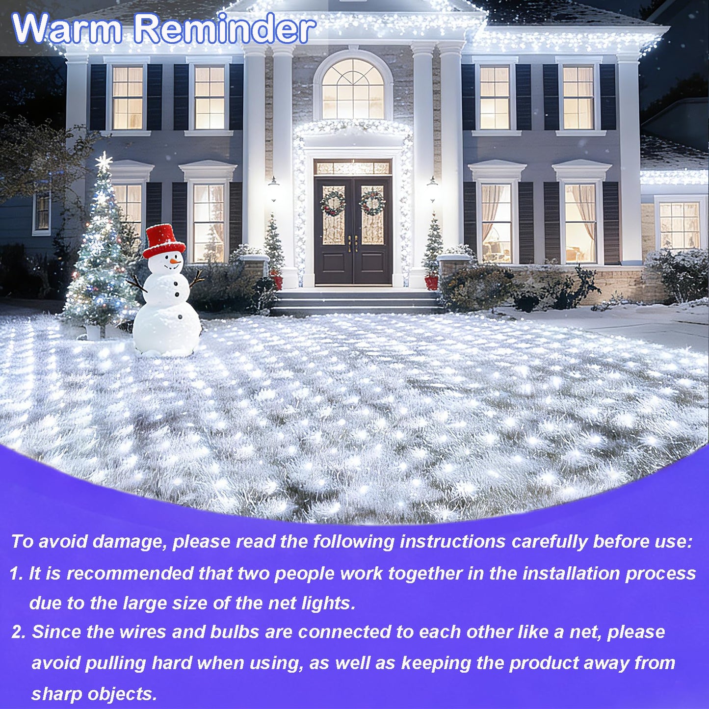 OYCBUZO 360LED Net Lights Outdoor, 21ft x 5ft Connectable String Mesh Lights 8 Modes with Memory Function, Christmas Netting Light Plug in for Bushes Thanksgiving Xmas Tree Party Garden - Cool White
