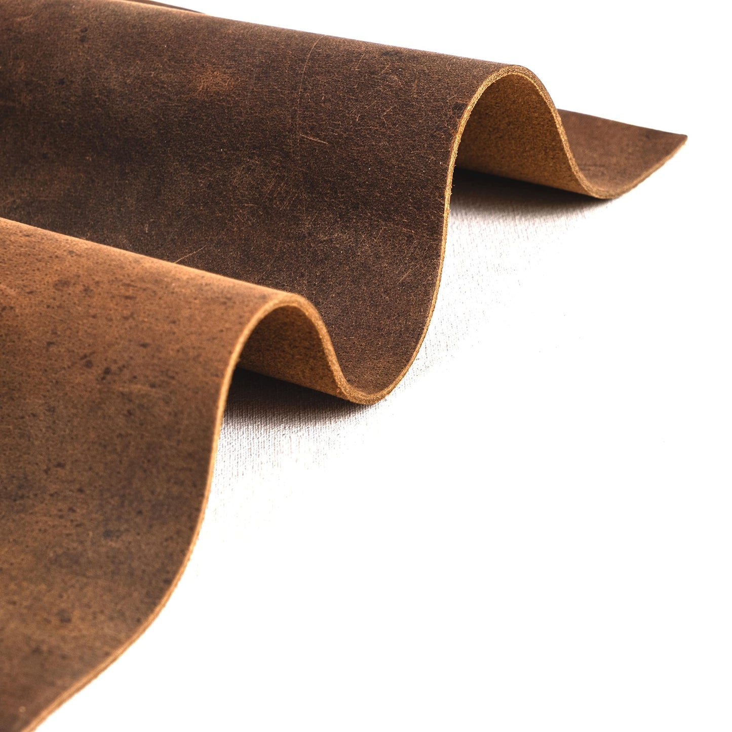 Genuine Leather Roll & Sheets Set of 4 | Soft Leather, Quality Raw, Sheet & Roll 12" x 12" + 36" Cord