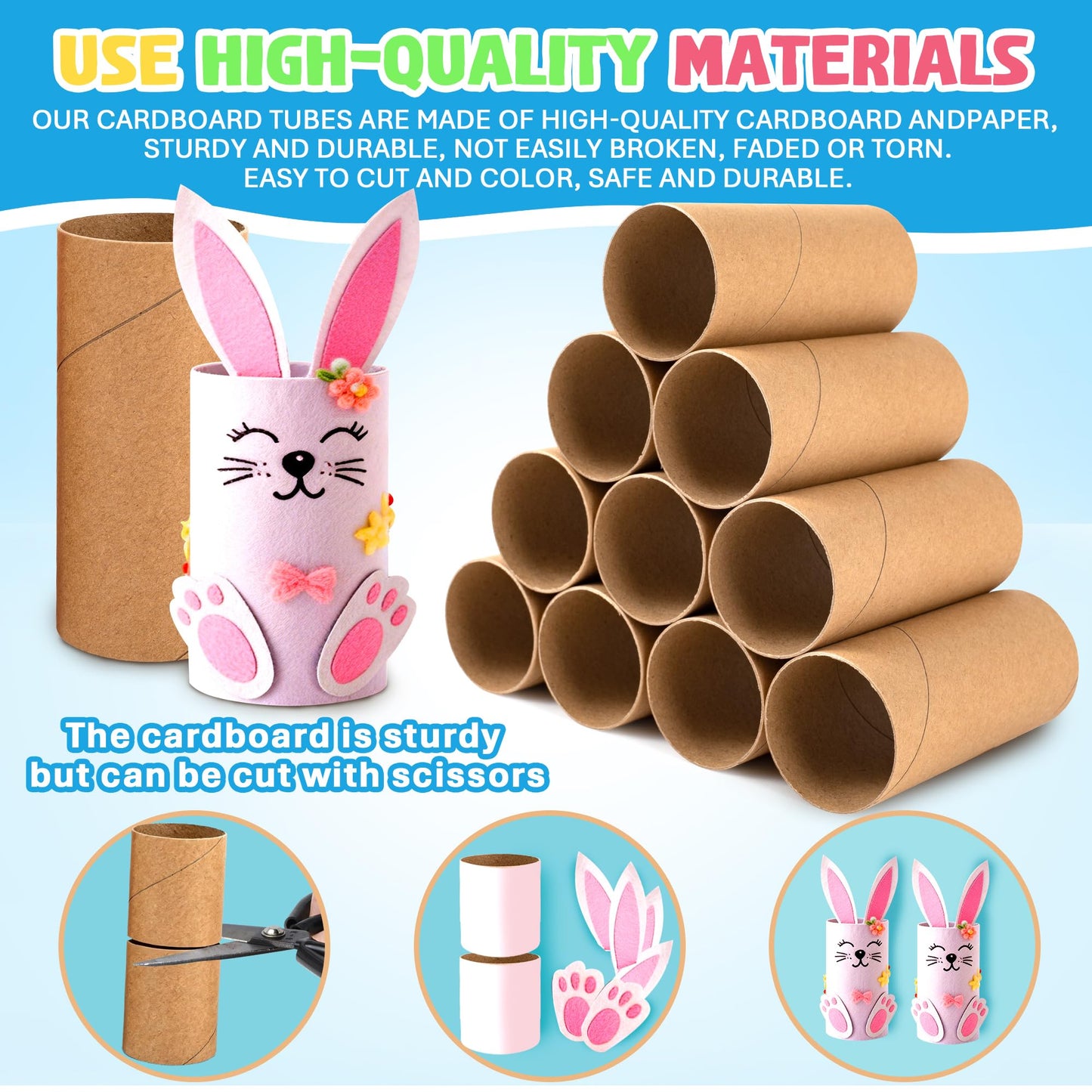 Rolliezs Cardboard Tubes for Crafts, 30 Pack Brown Paper Rolls – 1.77” x 3.94” Thin Empty Cardboard Craft Tubes for Kids, Classroom Projects, DIY Crafting & Paper Roll Crafts.