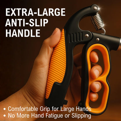 Grip Strength Trainer, 22-330Lbs Adjustable Resistance Forearm Strengthener, Hand Grip Strengthener with Counter, Heavy-Duty Grip Trainer for Wrist & Finger Exercise