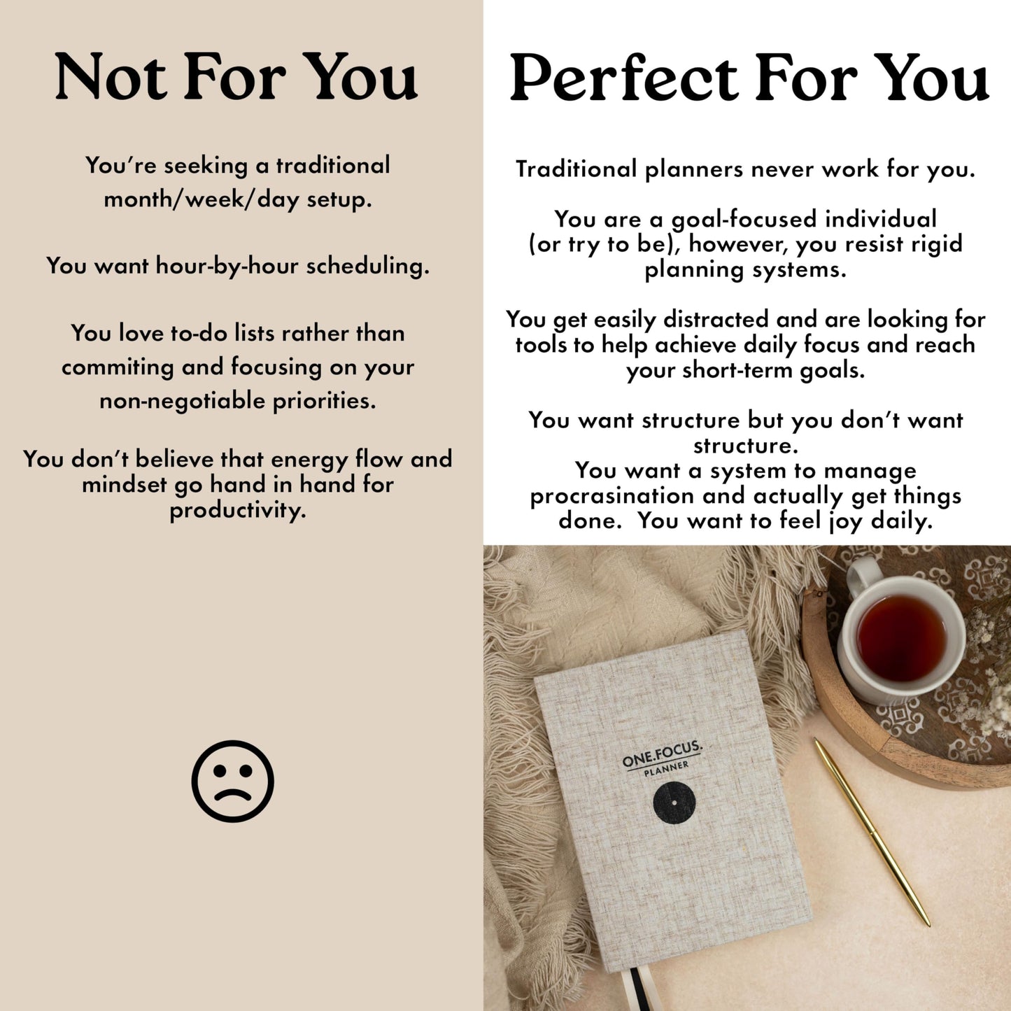 Daily Focus Planner: 90-Day Undated Goal Journal, Vision Mapping, Prioritize To-Do Lists, Wellness, Monthly, Weekly, Daily Goal Setting, Gratitude, Habit Tracking, Gift for Men and Women with ADHD, Neurodivergent Adults, 2026 Productivity, A5, Linen
