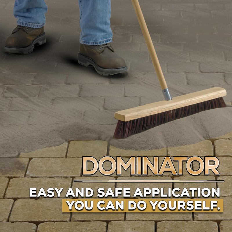 10 Pound Gray Beige DOMINATOR Polymeric Sand with Revolutionary Ceramic Flex Technology for Stabilizing Paver Joints/Gaps, 1/8” up to 4”, Professional Grade Results