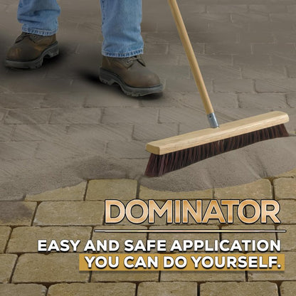 10 Pound Gray Beige DOMINATOR Polymeric Sand with Revolutionary Ceramic Flex Technology for Stabilizing Paver Joints/Gaps, 1/8” up to 4”, Professional Grade Results