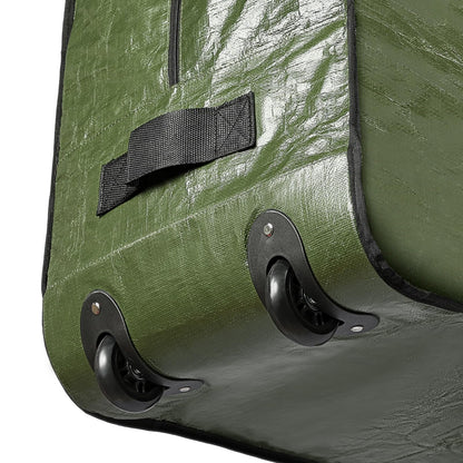HOMEST Christmas Tree Storage Bag, Fits for 4.5-7 ft Xmas Artificials, Zippered Bag with Reinforced Carrying Handles and Wheels, Green (Bag Only)