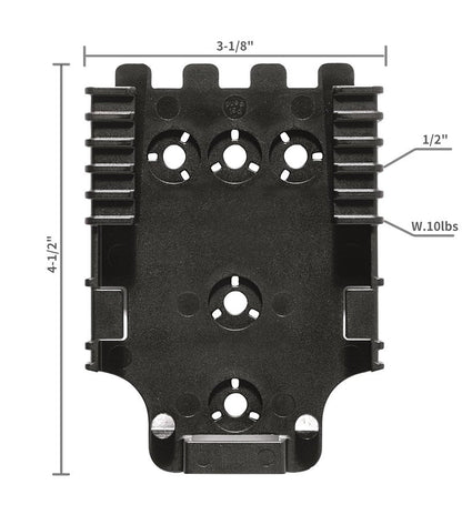 2 Pack QLS Kit, Quick Locking System Kit with Qls 19 and Qls22l for Quick Connect Drop Leg Holster Platform and Mid-Ride Universal Belt Loop Flex Adapte