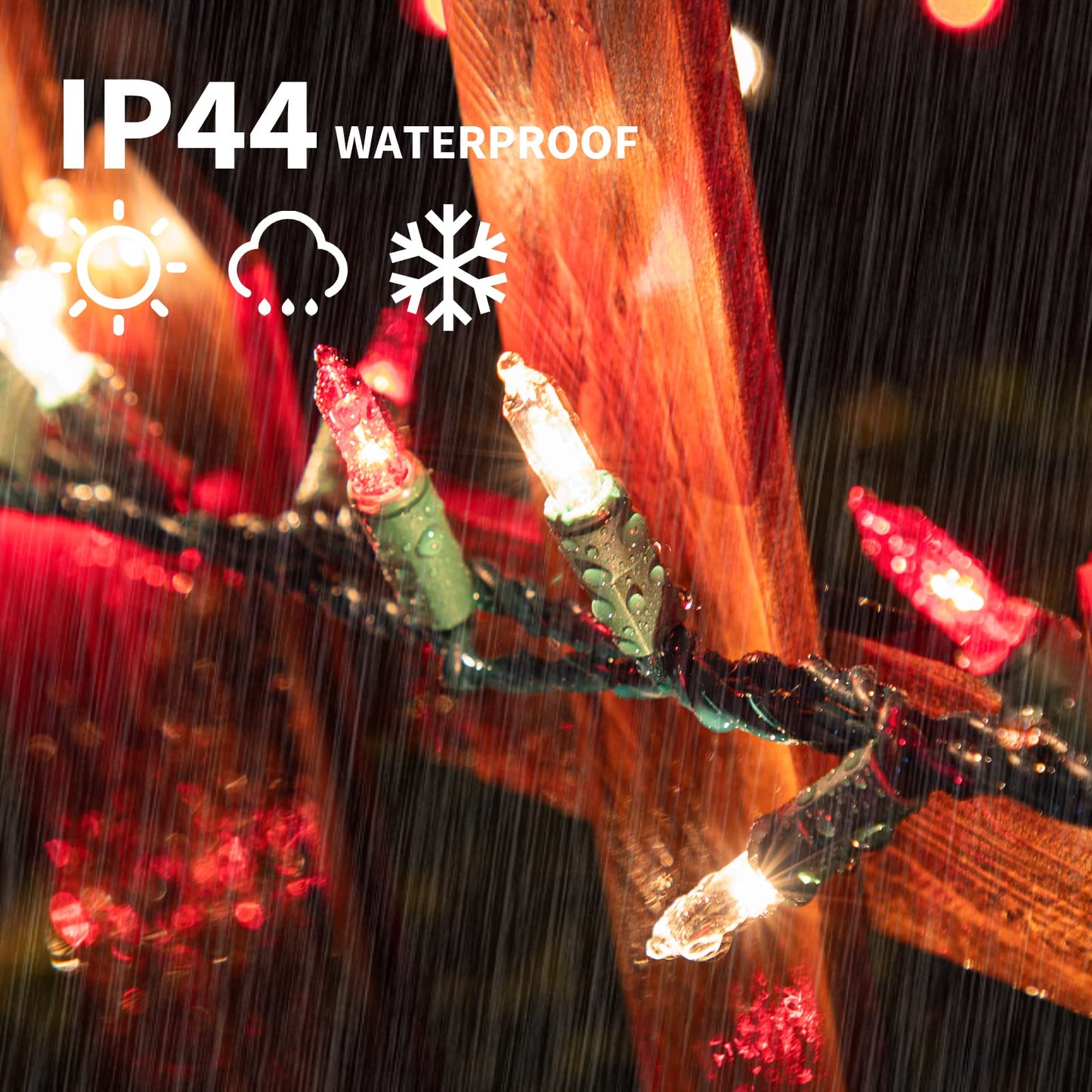 LAMPHOME Red Clear Valentine's String Lights 100 Mini Incandescent Fairy Light Decor 20 Ft Green Wire Christmas Lifgt for Indoor & Outdoor Party Patio Bedroom, Xmas Tree Garland Easter Decoration