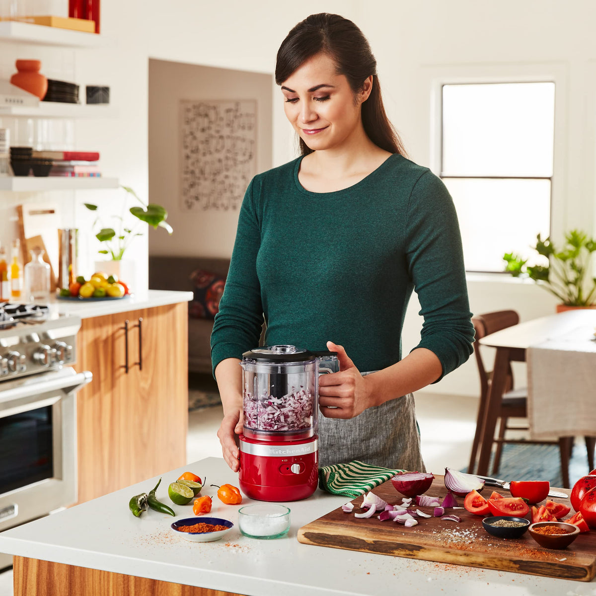 KitchenAid 5 Cup Food Chopper KFC0516ER, Empire Red