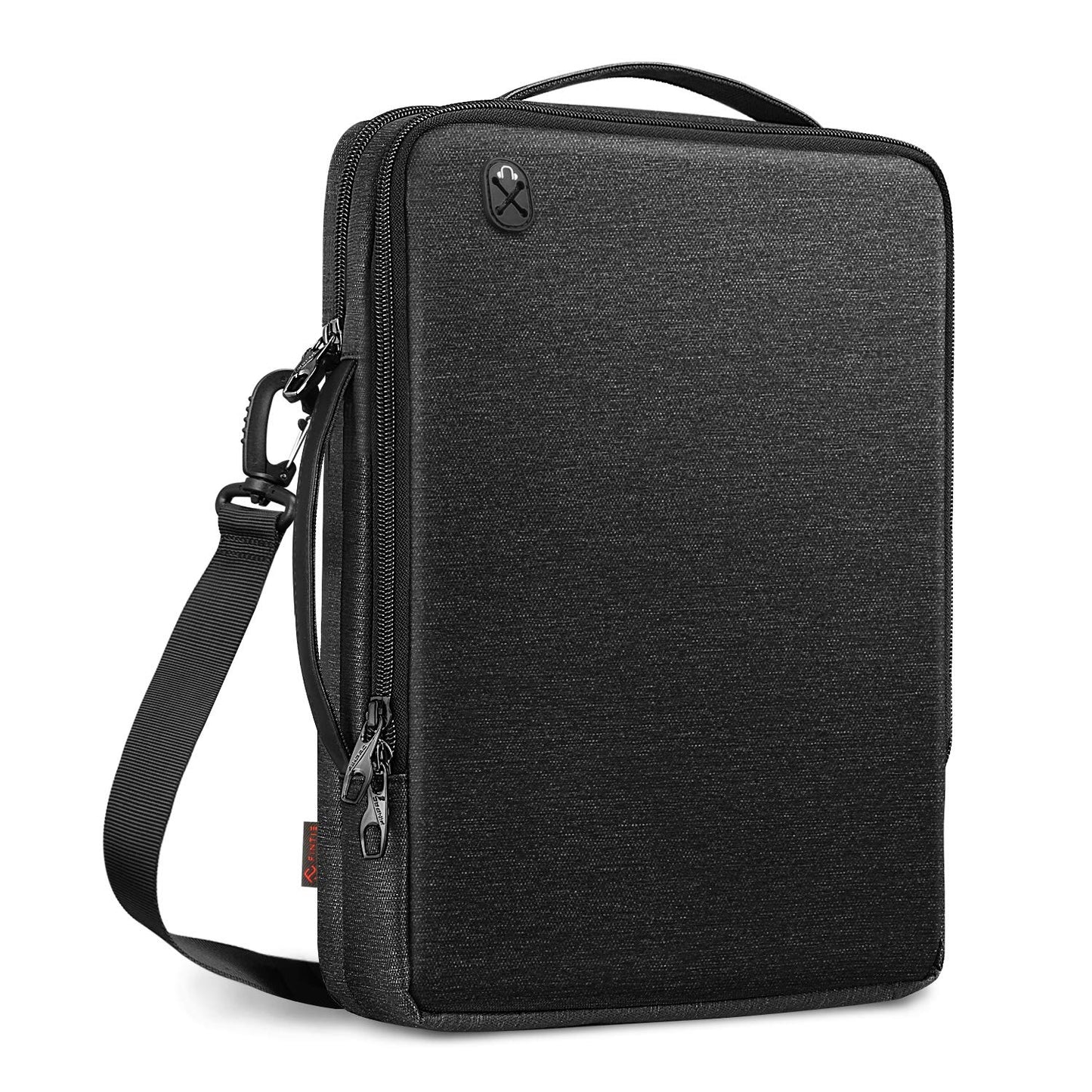 FINPAC Laptop Shoulder Bag for MacBook Neo A18 Pro, 13.6-inch MacBook Air 2026-2022 M5/M4/M3/M2/M1, MacBook Carrying Case 13.3" 13.6" 14.2", 13.5" Surface Laptop, HP, Dell, Acer Chromebook, Black