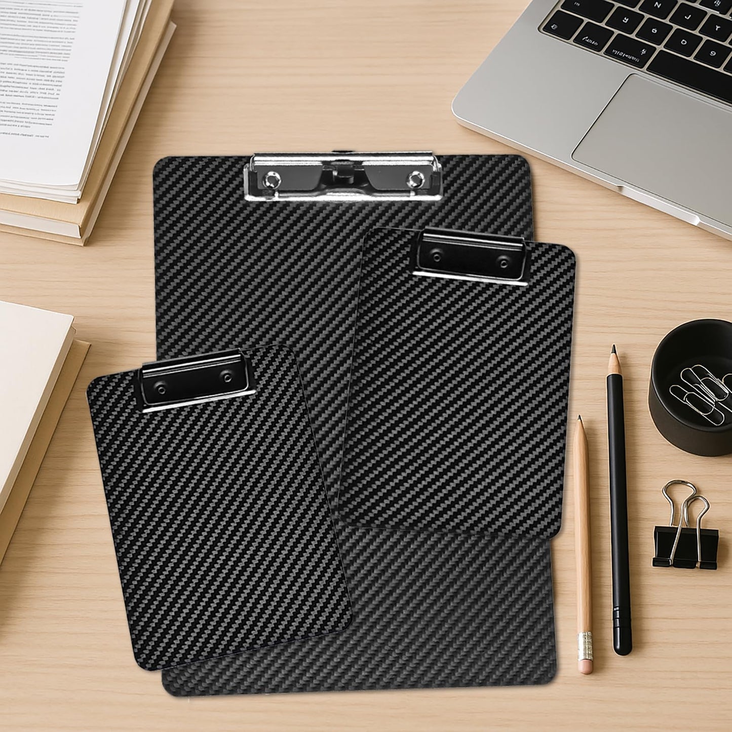 Carbon Fiber Clipboard 5x7 Inch – Mini Portable Writing Board for Pocket Use, Real 3K Carbon Fiber, Rigid & Ultra-Light, for Doctors, Outdoor Notes, Sketching, Field Work