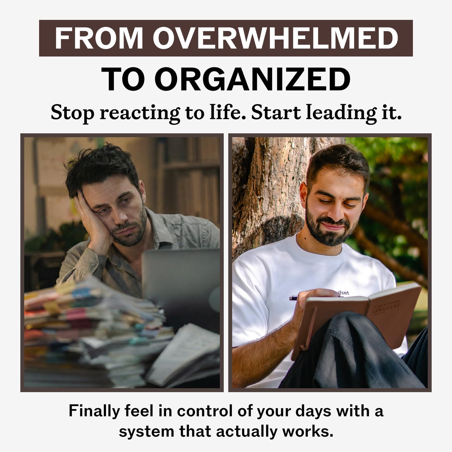 Sprouht Undated Daily Planner | 90 Day Daily & Weekly Productivity Journal with Hourly Schedule, To Do List, Goal Tracker & Habit Tracker | ADHD Planner for Men & Women | Hardcover Agenda