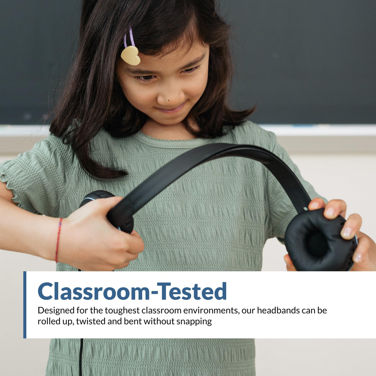 Cyber Acoustics Stereo USB Headset (AC-5008A), in-line Controls for Volume & Mic Mute, Adjustable Mic Boom for PC & Mac, Perfect for Classroom or Home