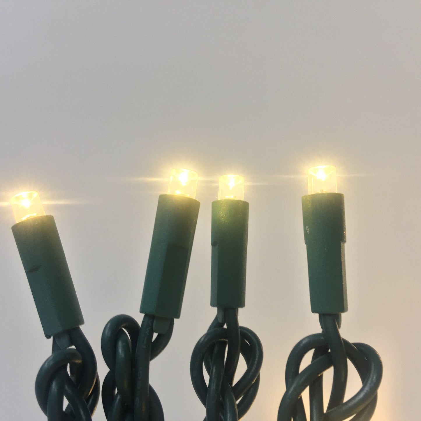 50 Count 5MM Wide Angle Led Christmas Lights Set,Outdoor Led String Lights for Garden Patio Christmas Trees Decoration,17 Feet Green Wire,Warm White