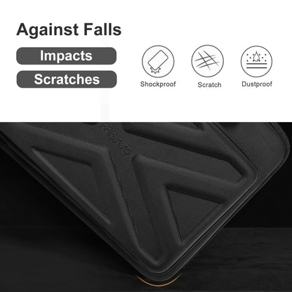 MOSISO Laptop Bag for Men,15-16 inch Computer Bag Compatible with MacBook Air 15 inch/Pro 16 inch, HP, Dell, Lenovo, Asus, Acer, Hard Shell Laptop Case with Front Pocket&Shoulder Strap, Black