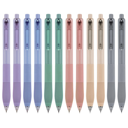 Linbsunne Gel Pens Black Ink Pens for Office 0.5mm Fine Point Pens Smooth Writing Retractable Work Pen (12-count)