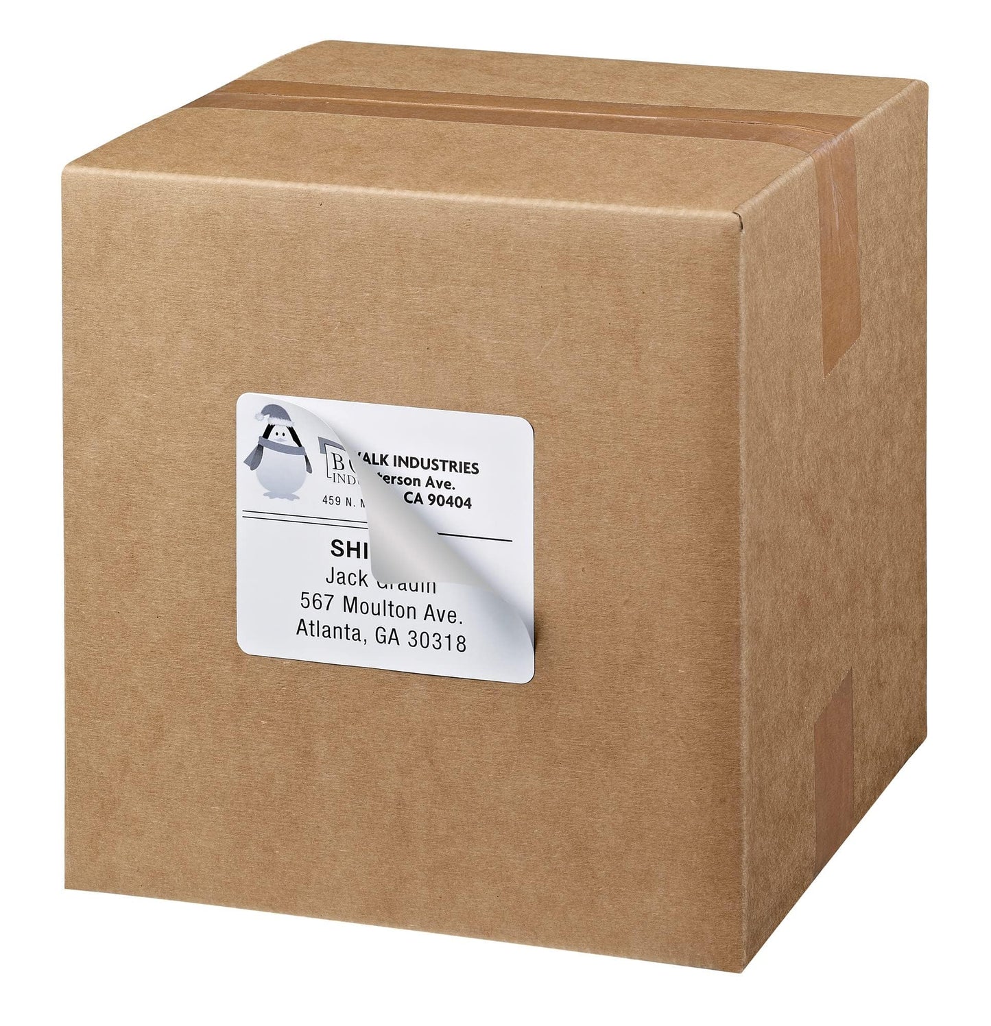 Avery Printable Shipping Labels with Sure Feed, 3-1/3" x 4", White, 600 Blank Mailing Labels for Laser Printers (5164)