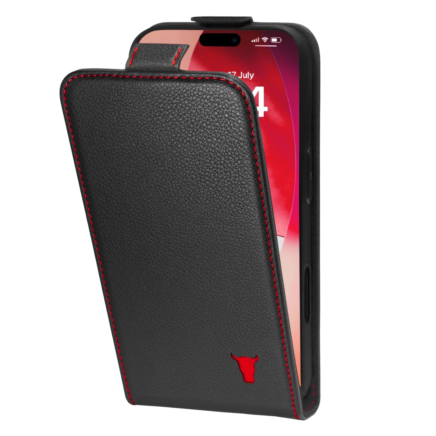TORRO Flip Case Compatible with iPhone 17 Pro Max 6.9” 2025 – Premium Leather Vertical Flip Wallet Case with Card Slots (Compatible with Official MagSafe Chargers) (Black)