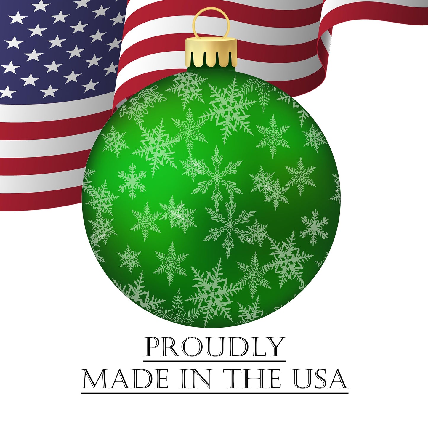 Rogue River Tactical Christmas Classic Yard Sign for Home Decor and Lawn Decoration With Stakes Green Ornament Snowflakes