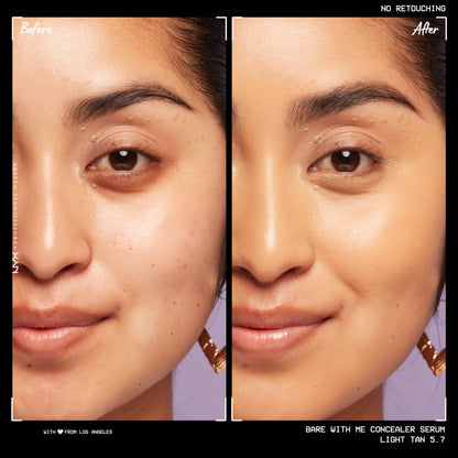 NYX PROFESSIONAL MAKEUP Bare With Me Concealer Serum, Concealer Makeup For Up To 24Hr Hydration - Beige