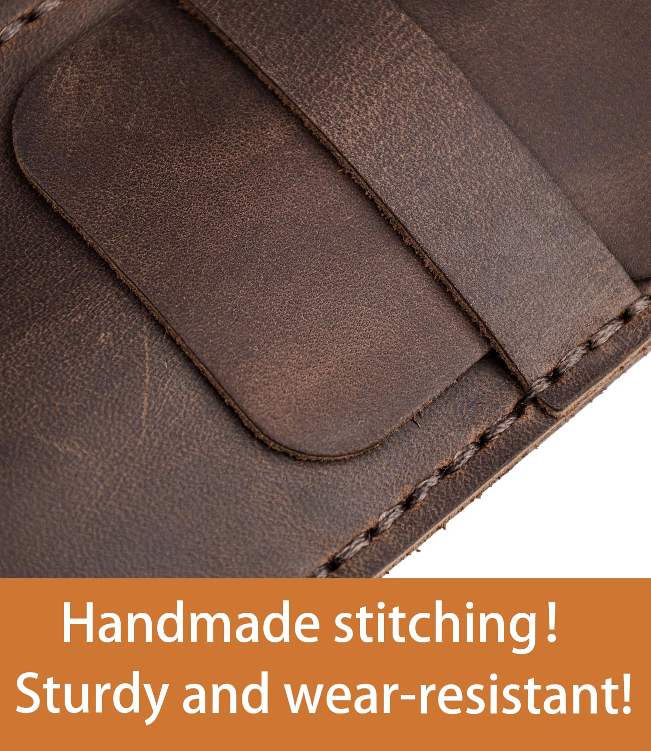 DK86 Genuine Leather Pen Case Holder Fountain Multi Pens Pouch Pen Protective Sleeve Cover - Small Coffee