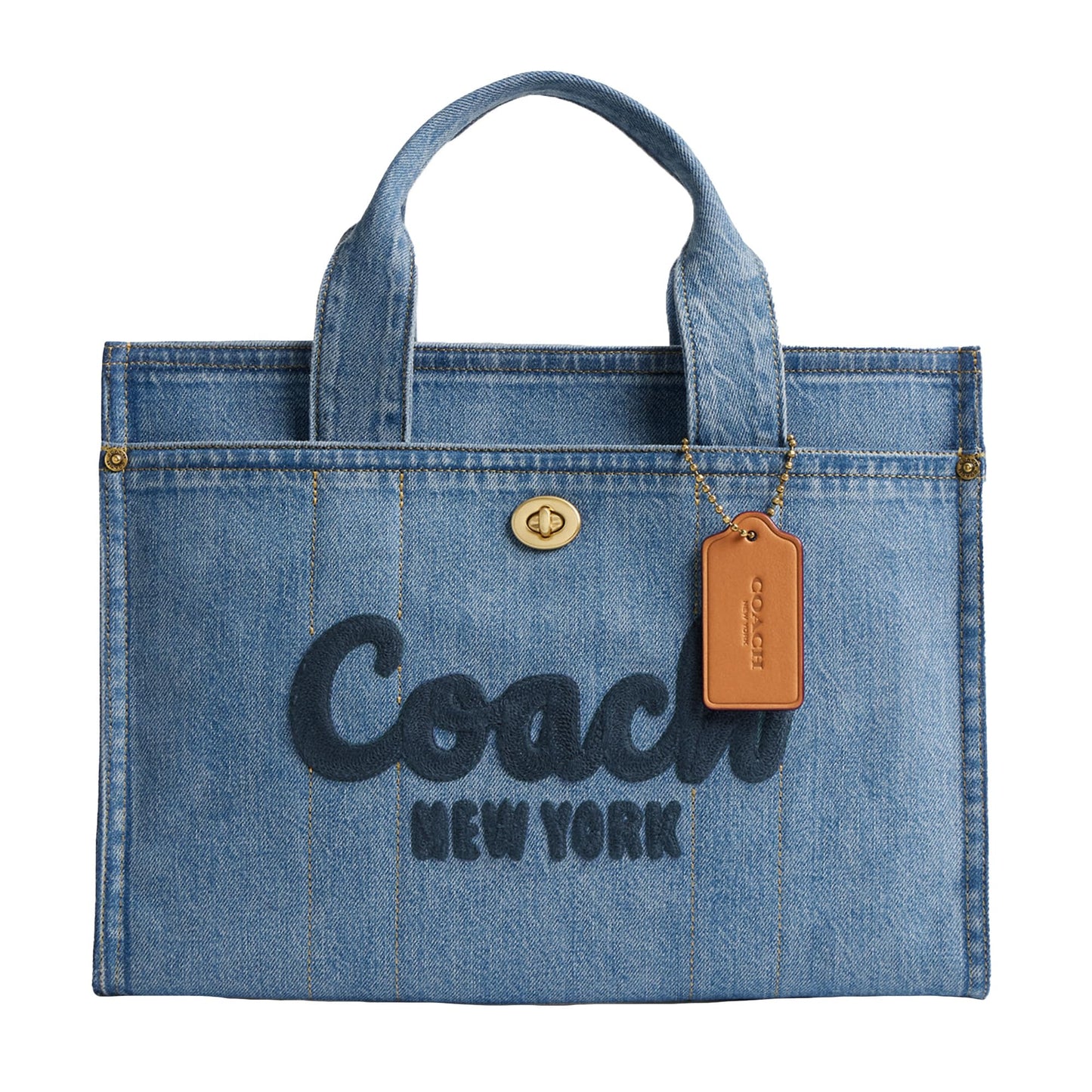 Coach Women's Denim Cargo Tote, Indigo