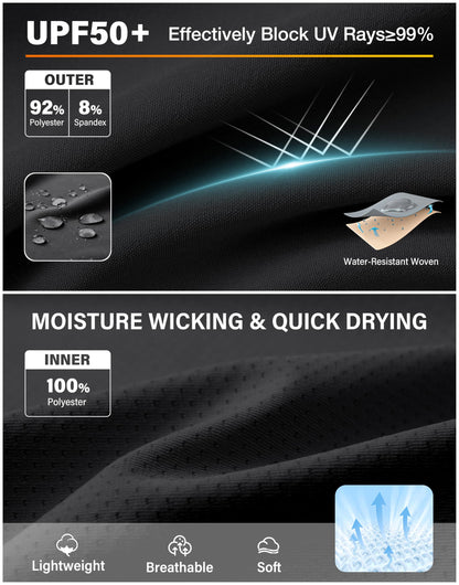 SANTINY 14" Cargo Skorts for Women with 4 Pockets Drawstring High Waisted Golf Hiking Skirt for Casual Summer Travel (Black_M)