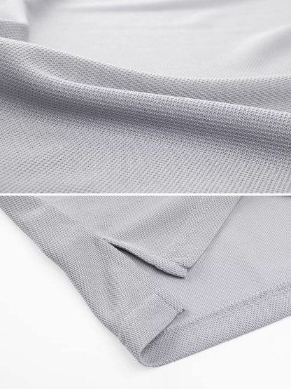 MAGCOMSEN Work Shirts for Men Golf Shirts Fishing Shirts Casual Shirts Quick Dry Shirts Golf Polo Shirts Light Grey S