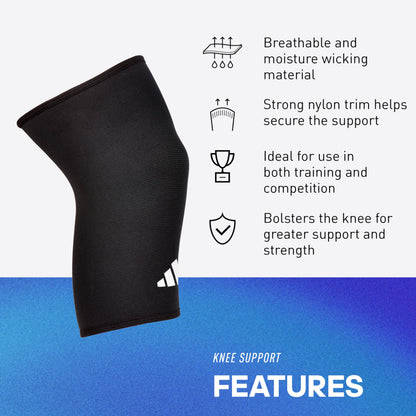 adidas Support Knee Sleeve, Ergonomic Knee Compression Sleeve