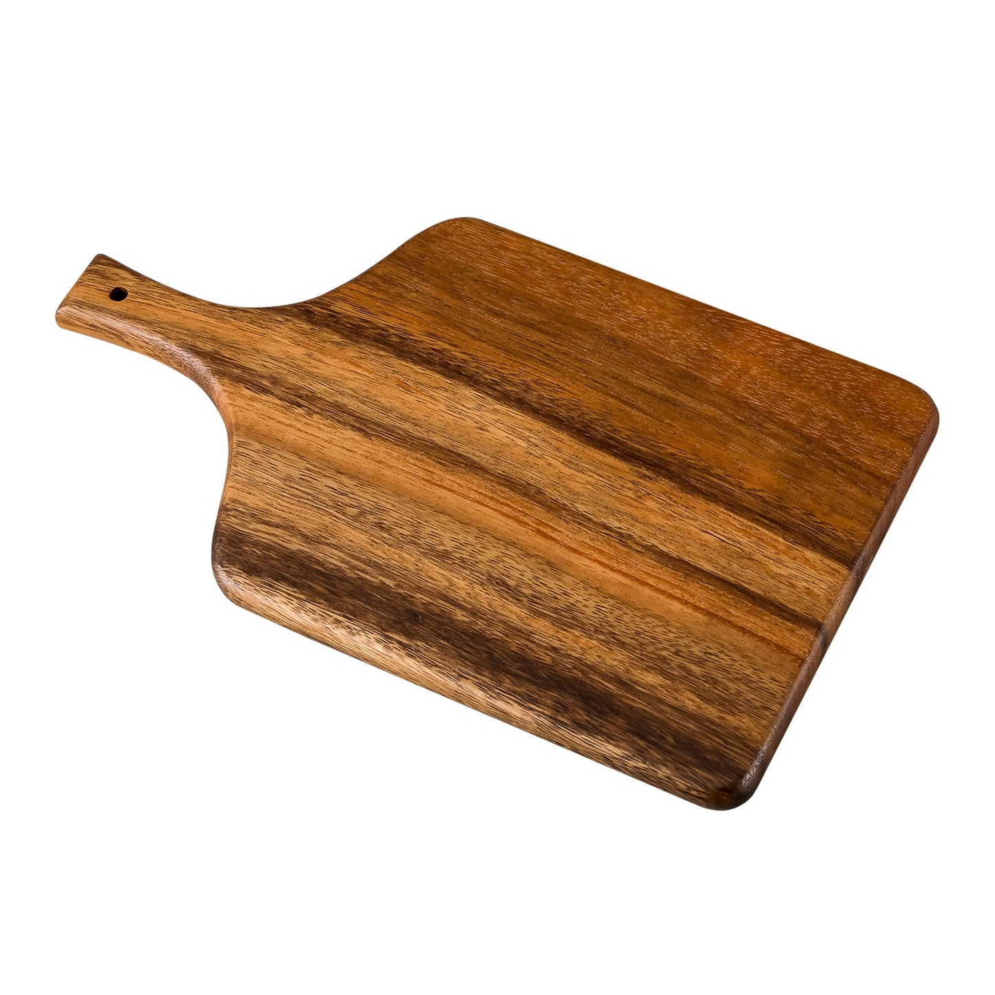 SOFE Walnut Wood Cutting Board with Handle, Rectangle Cheese Serving Board, Wooden Chopping Board Kitchen Charcuterie Board, Decorative Trays for Serving Food Bread Fruit Snack Meat, 15" X 8.7"