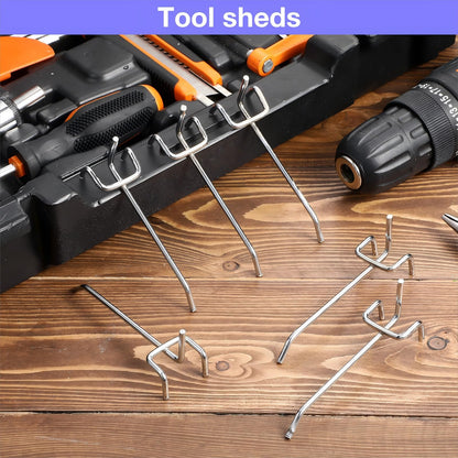 Moxweyeni 150 Pack Pegboard Hooks 3 Inch Metal Display Hooks Suitable for 1/8 Pegboard Accessories for Garage, Office, Kitchen, Store