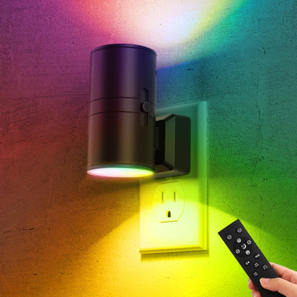 Briignite Night Lights Plug into Wall, Modern LED Night Light Plug in, Dusk to Dawn Sensor, Soft White 3000K, 0-100LM Adjustable Brightness, Dimmable NightLight for Hallway, Bedroom, Stairway, 2 Pack