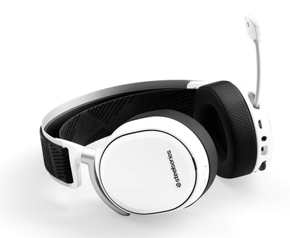 SteelSeries Arctis Pro Wireless Gaming Headset - Lossless High Fidelity Wireless + Bluetooth for PS5/PS4 and PC - White