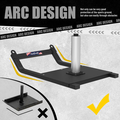 GanFindX Weight Sled, Workout Fitness Training Sled, Speed Training Sled for Athletic Exercise, Fitness Strength Training and Speed Improvement, Suitable for 1" & 2" Weight Plate