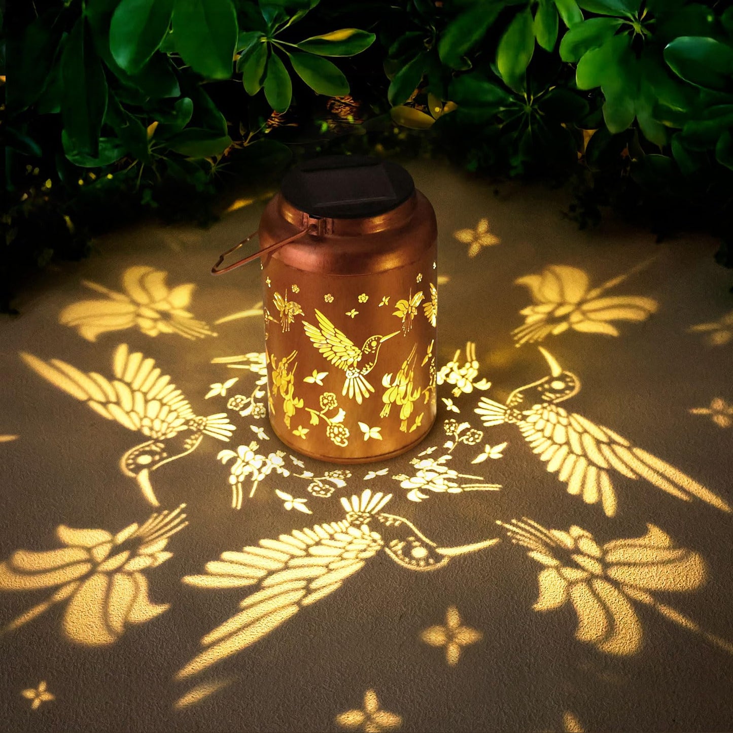 Fathers Day Gift Dad Hummingbird Solar Lanterns Outdoor Waterproof Hanging,Solar Lights Metal Summer Decor Garden,Patio,Yard,Lawn,Backyard,Front,Porch Gifts Women Mom Grandma Men