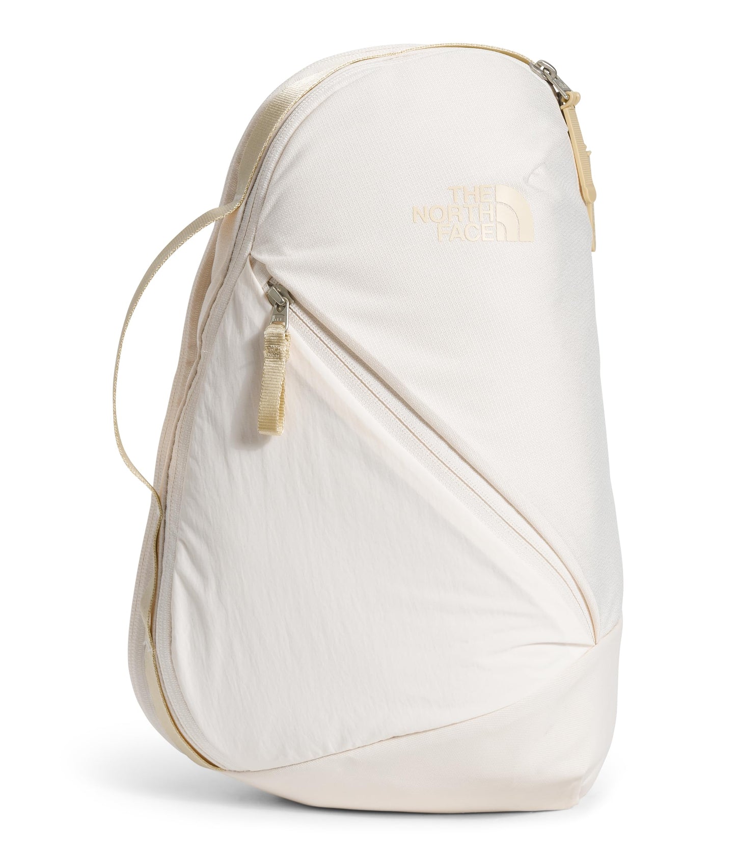 The North Face Women's Isabella Sling - Slim Carry Crossbody Bag with Large Main Compartment, Water-Repellent Finish, Gardenia White Dark Heather/Gravel-NPF, One Size