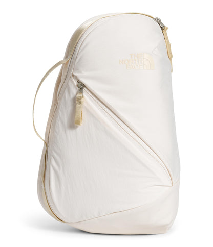 The North Face Women's Isabella Sling - Slim Carry Crossbody Bag with Large Main Compartment, Water-Repellent Finish, Gardenia White Dark Heather/Gravel-NPF, One Size