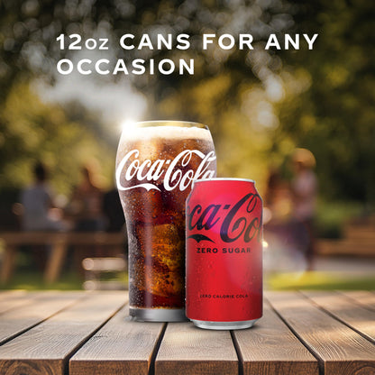 Coke Zero Sugar Cola Soda, 12 oz, 12 Pack (Package May Vary)