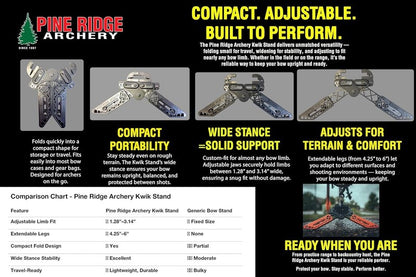 Kwik Stand Bow Support - Universal Fit for Archery | Durable & Lightweight Design