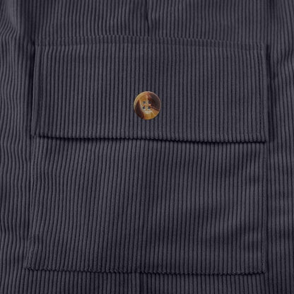 ZOCANIA Mens Corduroy Shorts Elastic Waistband Drawstring Casual Summer Short Pants Jogging Gym Short with Pockets Navy Blue