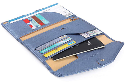 ZOPPEN Passport Holder Passport Wallet Travel Essentials Document Organizer, Passport Cover Rfid Travel Wallet Womens
