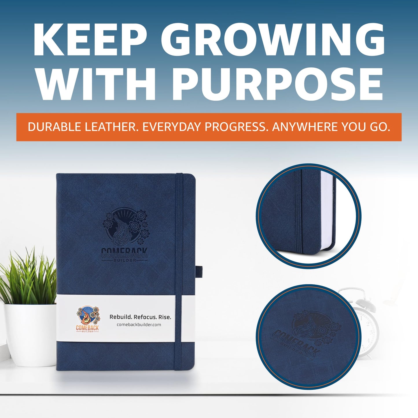 90 Day Goal Planner and Life Planner to Reclaim Your Purpose. Undated Daily, Weekly, Monthly Habit Tracker, Gratitude Journal, 10 Productivity Tools in One for Men & Women Ready to Rise Again