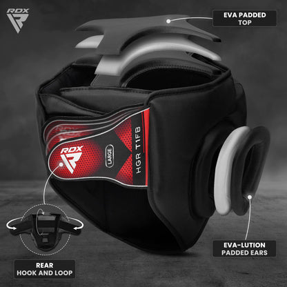 RDX Boxing Headgear MMA Muay Thai, Removable Face Grill, Head Gear for Sparring Grappling Martial Arts Kickboxing Taekwondo Karate BJJ Training