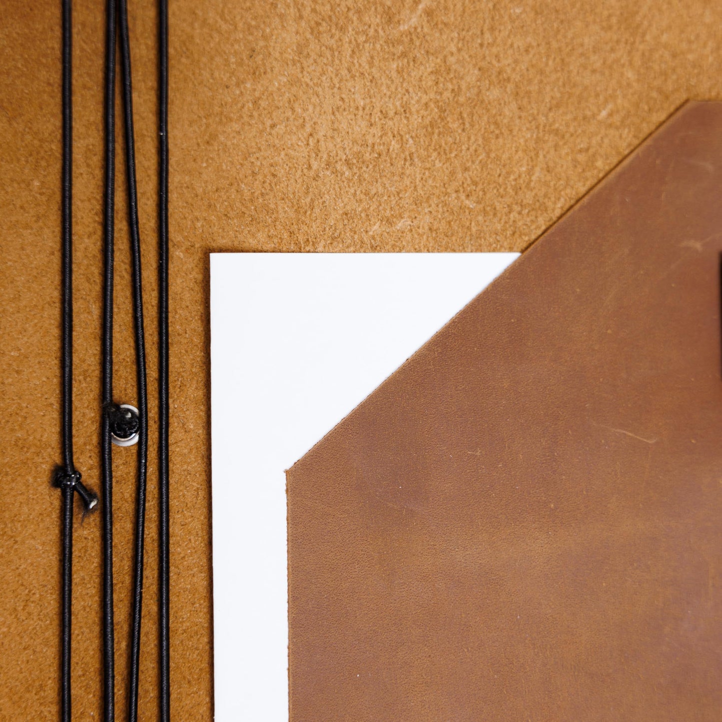 Leather Journal Cover A5 – Full Grain Handmade Notebook Cover with Card Slots, Pen Loop & Elastic Bands – Refillable Field Notes Planner for Work, Study & Travel, Premium Leather Gift Non-Custom